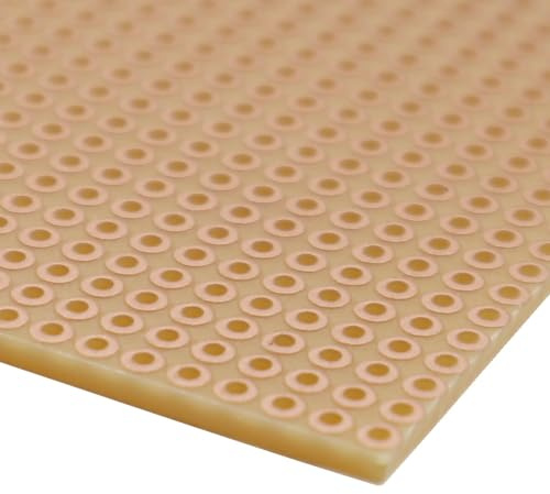 WITTKOWARE Elektronik Experimentier-/Punktrasterplatine, mit Kupferauflage 35µm, Rastermaß 2,54mm, Maße 100x500x1,5mm