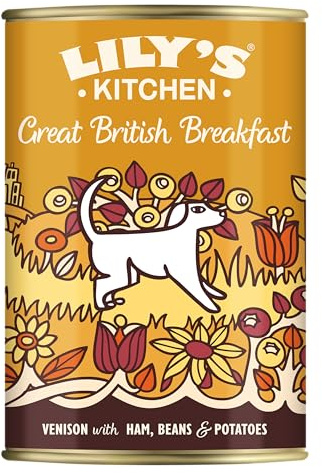 Lily's Kitchen Made with Natural Ingredients Adult Wet Dog Food Tin Great British Breakfast 6 x 400g