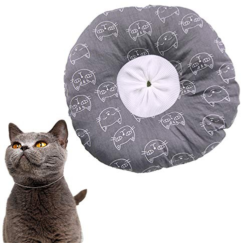 Verstellbares Schutzkragen Elisabethanisches Halsband Wunde Schutzhalsband Protection Collar Wundheilung Kragen Für Katzen Verhindern Dass Haustiere Stiche, Wunden Und Hautausschläge Berühren, M