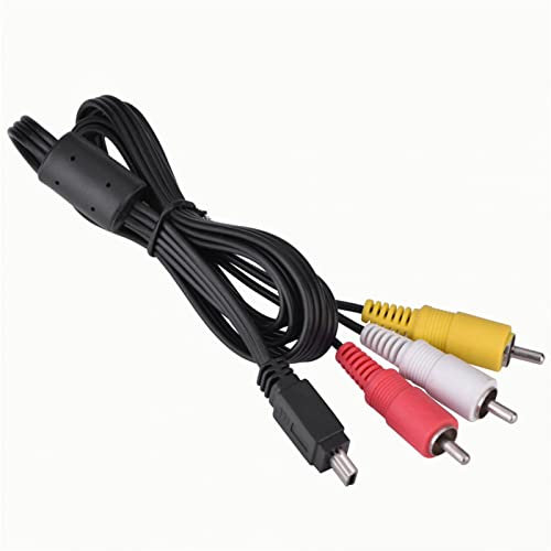 Kuuleyn Cavo RCA, Cavo Video, Cavo Mini USB, Cavi Audio/Video, Cavo di prolunga RCA, Cavo AV Audio Video Mini USB a 3 RCA Adatto per Fotocamera IXUS 990 IS 980 IS 970 IS 870 IS 200