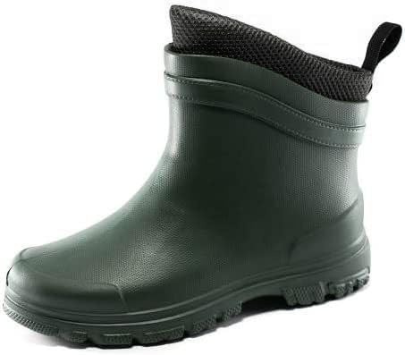 Realpaks botas de jardín impermeables y ligeras de EVA para hombre de caña baja, verde, 42 EU