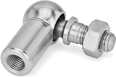 Ganter Normelemente | Winkelgelenke mit Gewindezapfen und Sicherungsbügel | DIN 71802-10-M6-CSN | Edelstahl | Gewinde M6