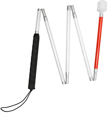 Canne télescopique réfléchissante pour aveugles et malvoyants – Canne Pliable