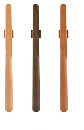 Omana träskohorn lång magnetisk bas ergonomisk smal slät strandhandtag skohorn sked tunga enkelt stöd lat hjälpare för äldre äldre gravid lång, Brun, Large