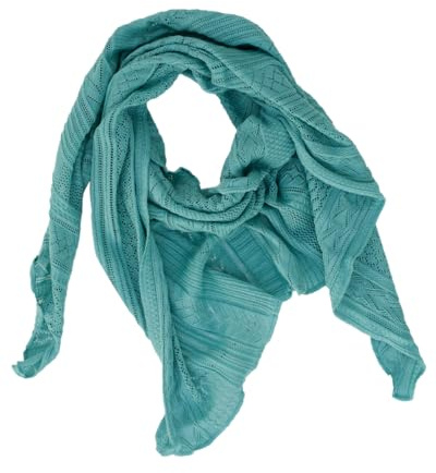 Invero, Foulard triangolare Vanessa, 100% cotone biologico, opale, 200 cm X 140 cm
