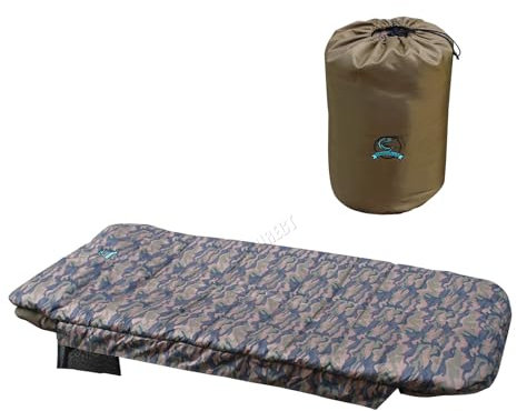 CARPZILLA Sac de couchage pour pêche à la carpe, snooze 5 saisons, doublé en polaire, pour camping, randonnée, 215 cm x 95 cm, extra large, fermeture éclair double face, léger, résistant à l'eau, avec