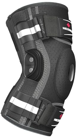 NEENCA Professional Knee Brace for Knee Pain, Hinged Knee Support with Removable Dual Side Stabilizers, Strong Stability for Joint Pain Relief, Arthritis, Meniscus Tear, ACL, PCL, MCL, Runner, Workout