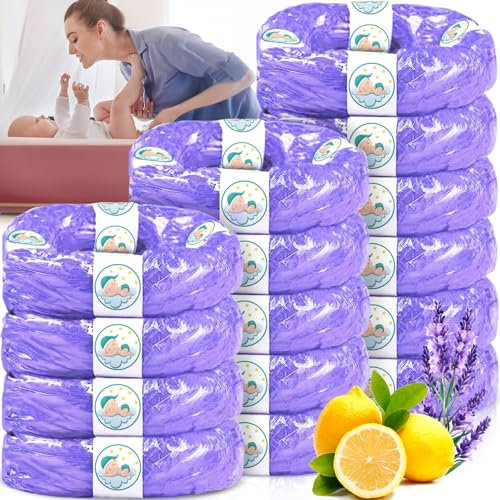 ZPQAODI 15 Nachfüllpackungen für Windeleimer - Hervorragende Abdichtung - Kompatibel mit Tommee Tippee Sangenic Tec+Simplee Sangenic+Twist & Click