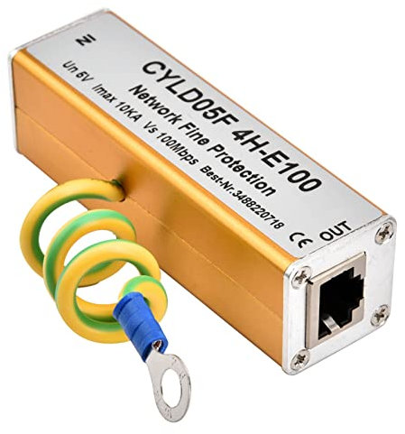 EMUKOEP Lightning Protector RJ45 RJ11 Adaptateur Ethernet Network Surge Protector Thunder Lighting Treatter Protection 5V