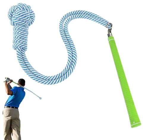 Cuerda de entrenamiento de swing, ayuda de entrenamiento de swing de golf, cuerda de ejercicio portátil para putting y golpeos, entrenamiento en interiores