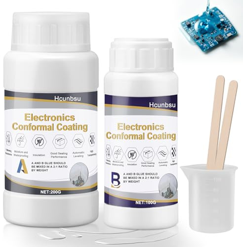 Masilla de moldeo eléctrico, compuesto de resina de fundición eléctrica, compuesto electrónico, gel aislante de silicona de dos componentes, 300 g A+B, para cajas de derivaciones, placas, placas de