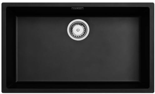 Luquicina LD740BL Fregadero Negro 1 Seno sin Escurridor Composite BIO
