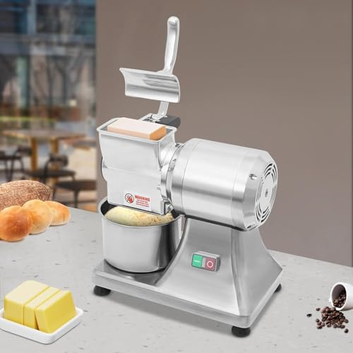 Professionell Ostmaskin 900W Av Rostfritt Stål, Elektrisk Osthyvel Med Stor Kapacitet 60 kg/t, Säkerhetssköld För Restaurang, Café Och Hemmakök