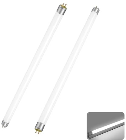 2 Pezzi Tubi Fluorescenti T5 14W, LED Tubo T5 14W 549mm, Bianco Freddo 6000K, 1156LM, Lampadine CFL a Risparmio Energetico, Attacco G5, Nessuno Sfarfallio, per Luci di Emergenza, Cucina, Bagno, Garage