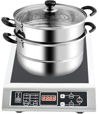 Piastra di cottura a induzione singola, 3500 W, 30 cm, piano cottura a induzione, 1 piastra, 10 cambi di potenza, fornello a induzione per cucina, risparmio energetico