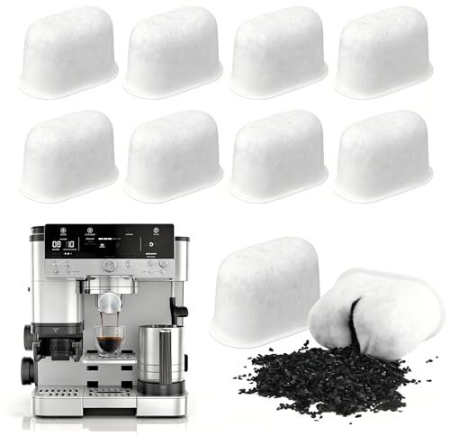 8Pack Water Filter Inserts for Ninja Luxe Cafe Accessories, Charcoal Replacement Filters for Ninja Luxe Cafe Premier Espresso Machine ES601UK ES701UK