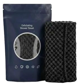 Aquemis Asciugamano Esfoliante,Antibatterico con Ioni d'Argento - Asciugatura Rapida, Tessuto Bilanciato per Pelli Sensibili e Mature