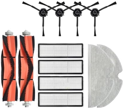 PNESHGTT Compatible With Xiaomi Mi Robot Vacuum-Mop 2 Pro+ Robotic Cleaner STYTJ02ZHM Parts Main Roller Side Brush Filter Mop Rag