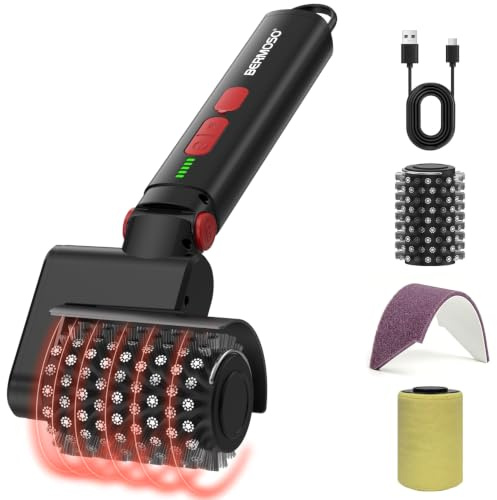 Spazzola Elettrica per Barbecue, Pulitore Ricaricabile via USB con 3 Velocità e 3 Testine, Autonomia di Oltre 150 Minuti, Impermeabile e Resistente al Calore, Spazzola Rotante Senza Fili per Griglie
