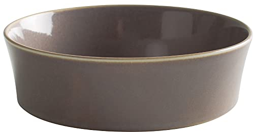 KAHLA 1T7708A93022W Homestyle - Fuente redonda para horno (20 cm, porcelana con aspecto de gres y cerámica), color gris