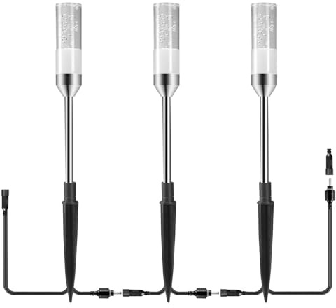 Greenclick 3er Set Wegeleuchten, Gartenbeleuchtung Wasserdicht IP65, Gartenleuchte ohne Stecker, geeingnet für Greeclick Gartenlampe mit EU-Stecker
