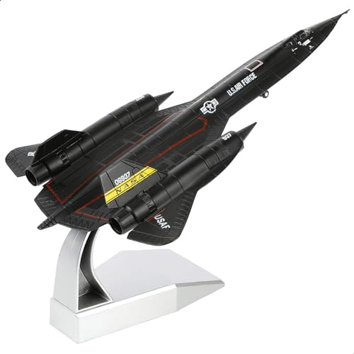 NUOTIE 1/144 SR-71 Blackbird formgjuten metall flygplan modellkit förbyggt kopia militär för visning samling eller gåva