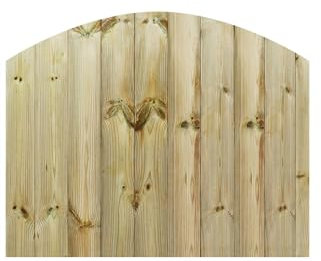 Made to Measure 3ft Wooden Garden Gate, Custom T&G Fully Framed Arch Top Treated Timber Door for Outdoor Pathway Home Access, MAX 90cm High x MAX 105cm Wide