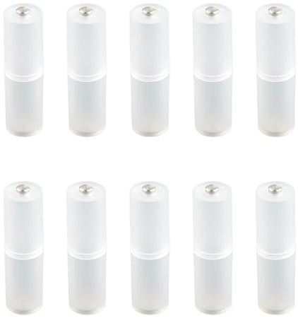 Thyonta Lot de 10 adaptateurs de support de batterie en plastique pour piles AAA vers AA