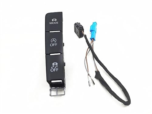 Kompatibel Mit VW Für Golf 7 MK7 Auto ESP Off Mode Fahrmuster Ops Einparkhilfe TPMS Reifendrucküberwachung Schalter Knopfkabel 5GG927238E Handbremsschalter Taster (Color : 4)