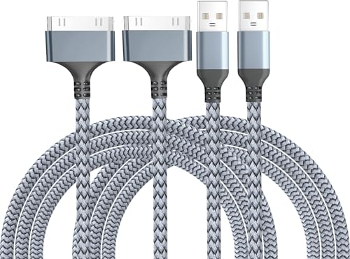 LBSC USB to 30 Pin Charging Cable,USB Fast Charging & Sync Data Cable Nylon Braided Cord Compatible iPhone 4/4s/3G/3GS, iPad 1 2 3,iPod Touch 4 3 2 1, iPod Classic 3 2 1(3.3ft)