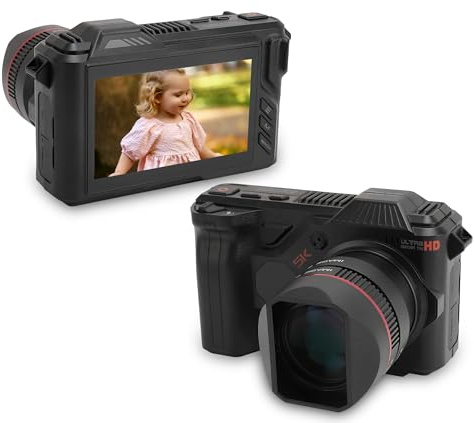 Annadue Digital Camera 5K 50MP, 50x Digital Point and Shoot Cameras with 4.0 Inch Screen, 4800mAh Battery, Infrared Night Vision, Up to 512GB, WiFi Camera for Vlogging Travel Video