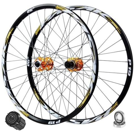 LPYDWZ MTB Fahrrad Laufradsatz 26/27,5/29 Zoll HG Aluminiumlegierung Scheibenbremse Hybrid/Mountainbike for 7/8/9/10/11/12 Gang Kassette 2150g(A,29 inch)
