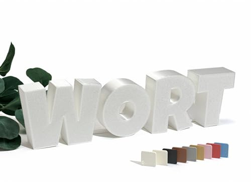 Generisch Personalisierter 3D Schriftzug, Name, Individuell, Wort, Geschenk, Muttertag, Deko, Valentinstag, Familie, Hochzeit, Jahrestag, Wand, Tür, Text, Schild, Wohnzimmer, Türschild, Namensschild