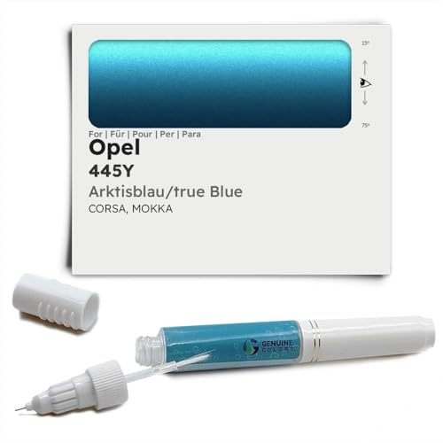 Genuine Colors Lackstift ARKTISBLAU True Blue 445Y für Opel Blau Corsa Mokka