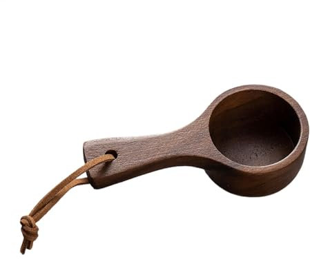 Cucchiaino da caffè in legno, cucchiaio da minestra in legno – cucchiaino da macinare chicchi di caffè | misurino il caffè, cucchiaio da tavola da cucina per chicchi di caffè, chicchi macinati, tè