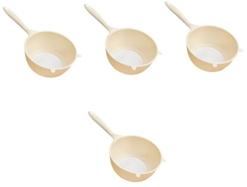 Amosfun 4 Pièces Cuillère à Riz Tamis Extra Fin Bouilloire Passoire à Thé Passoires à Thé Filtre Évier Filtre à Riz Panier De Vidange D'évier De Cygne Cuisinier Amovible Étagère Couler Pp