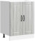 Gecheer Panel para lavavajillas Lucca Madera contrachapada Sonoma Gris,Panel Frontal Lavavajillas Cocina Proteger Electrodoméstico