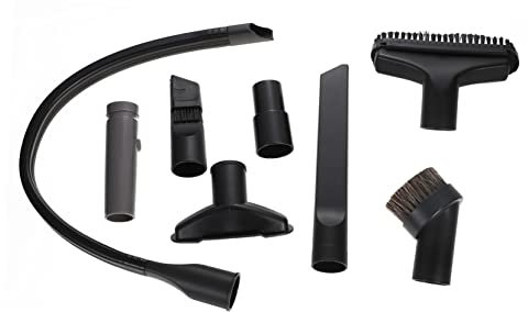 SEWOART Adaptateur pour Aspirateur, Adaptateur de Brosse D'aspirateur, car Brush, Abs Noir, Lot 1, pour Fentes Étroites et Dépoussiérage