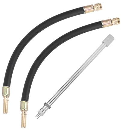 REPAIROCK 1 Set di 180 Gradi di prolunga per valvola Pneumatici in Rame con prolunga Flessibile da 250 mm per Auto, Moto, Camper, Camion, Bicicletta