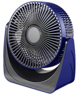 Ventilador de mesa – Ventilador de escritorio de oficina recargable USB | Ventilador portátil potente y duradero para casa, oficina, dormitorio, exterior y viajes