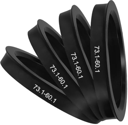 Mikinona 4piezas Anillo Central del Cubo De Rueda Anillos De Centrado De Rueda para Decoración Exterior De Coche De Cubo De Coche De Automóvil