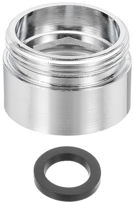 sourcing map Faucet Aerator Adapter, 1/2 Female to M22 Male with Washer, 15mm Length