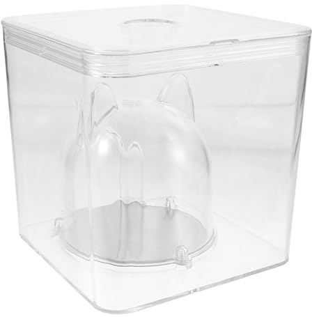 Alasum Casa Estiva per Criceti e Piccoli Animali, Nido Refrigerante in Plastica Sicura 14x14x14 Cm, Rifugio Portatile per L’estate, Adatto a Criceti, Cincillà e Scoiattoli Piccoli