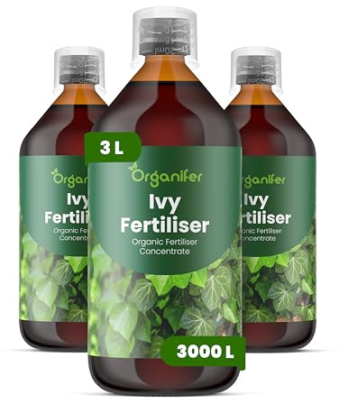 Engrais liquide organique 3x1L pour Lierre – favorise croissance et santé – Organifer