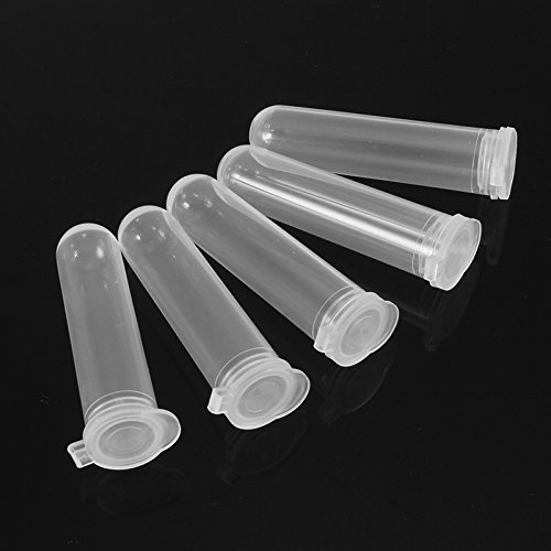 EsportsMJJ 100Pcs 7Ml Centrifugeuse Tube À Essai Flacon Récipient Transparent En Plastique Avec Snap Bouchon