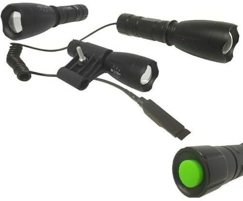 Trade Shop - Torcia PILA LED Ricaricabile Police con Attacco Fucile Controllo REMOTO BL-Q1891