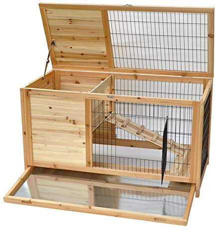 nanook Hamsterkäfig Meerschweinchen Käfig Haus Stall XXL Kleintierkäfig Nagerhaus Holz hoch etage 100 x 50 x 62 cm