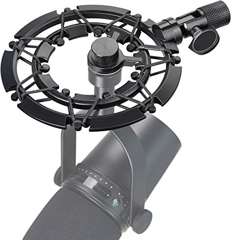SUNMON Shure MV7 Shock Mount Compatible with Shure MV7 Microphone, MV7 Shock Mount Reduces Vibration Noise Matching Mic Stand Boom Arm by SUNMON