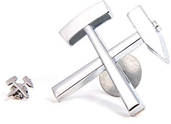 Bergbau Bergmann Autoemblem Auto Aufkleber + Pin Schlägel und Eisen