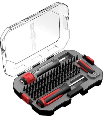 Real Avid Kit d'outils d'artillerie : jeu d'embouts Gun Smith avec embouts hexagonaux, Phillips et Torx, tournevis magnétique de précision avec tournevis LED et petit tournevis, tournevis